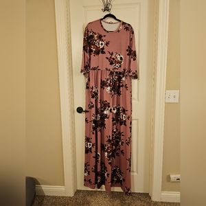 Hazel Blues floral maxi dress